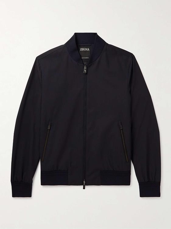 Black bomber jacket from Zegna