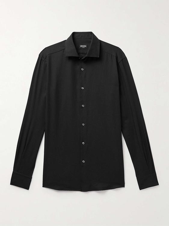 Black casual shirt from Zegna