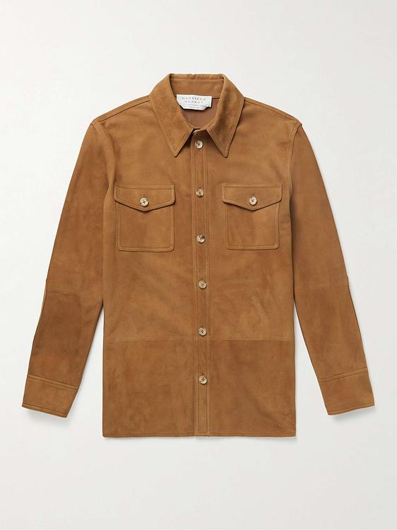 Brown overshirt from Gabriela Hearst