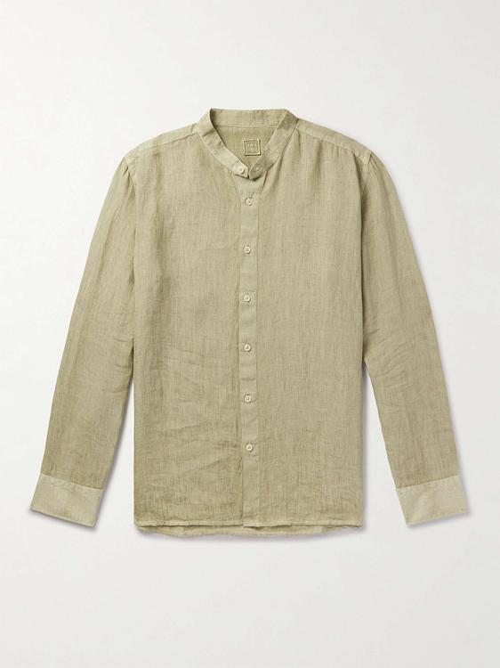 Taupe casual shirt from 120% Lino