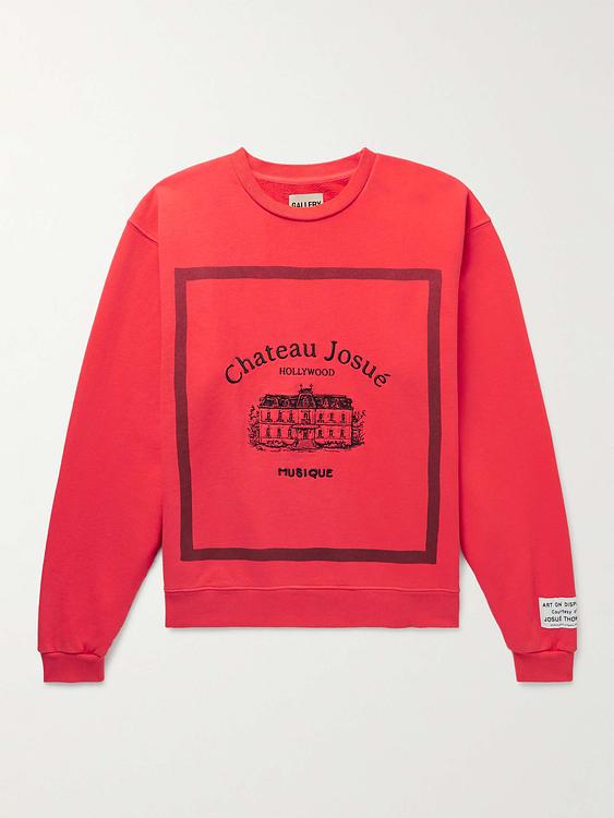 Print red sweatshirt from Gallery Dept.