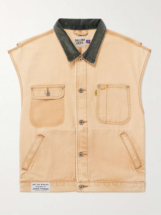 Peach vest from Gallery Dept.