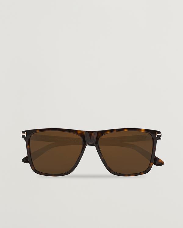 Brown d-frame sunglasses from Tom Ford