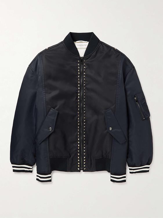 Black bomber jacket from Valentino Garavani