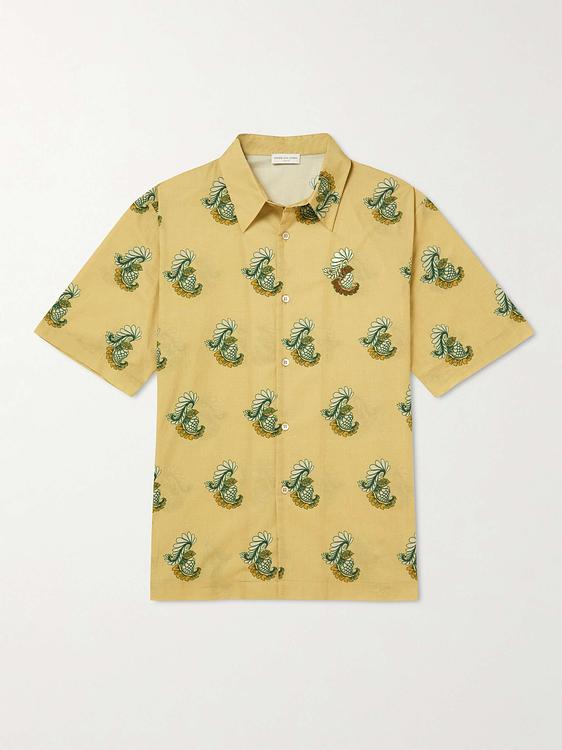 Beige short sleeve shirt from Dries Van Noten