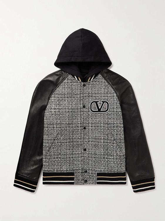 Black bomber jacket from Valentino Garavani
