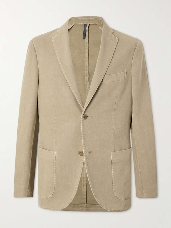 Taupe blazer from Incotex