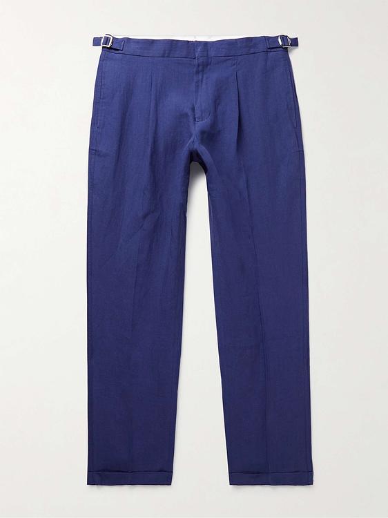 Dark blue suit trousers from Orlebar Brown