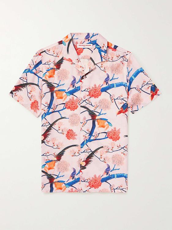 Light pink short sleeve shirt from Orlebar Brown