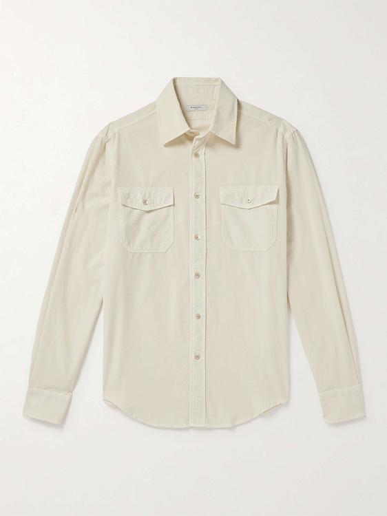 Beige casual shirt from Boglioli