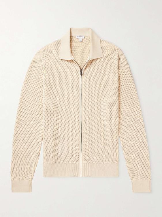 White half-zip from Sunspel