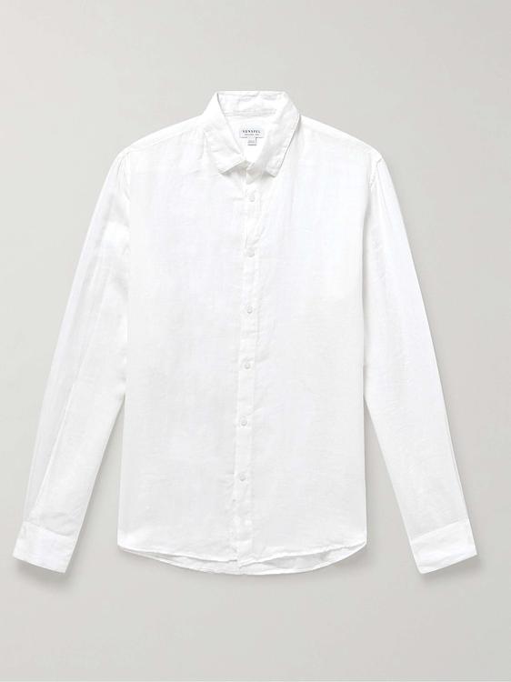White casual shirt from Sunspel