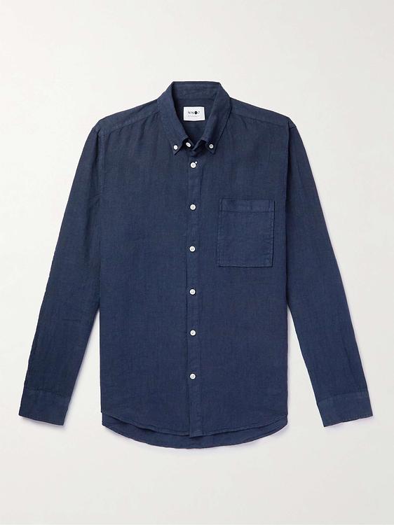 Dark blue casual shirt from NN07