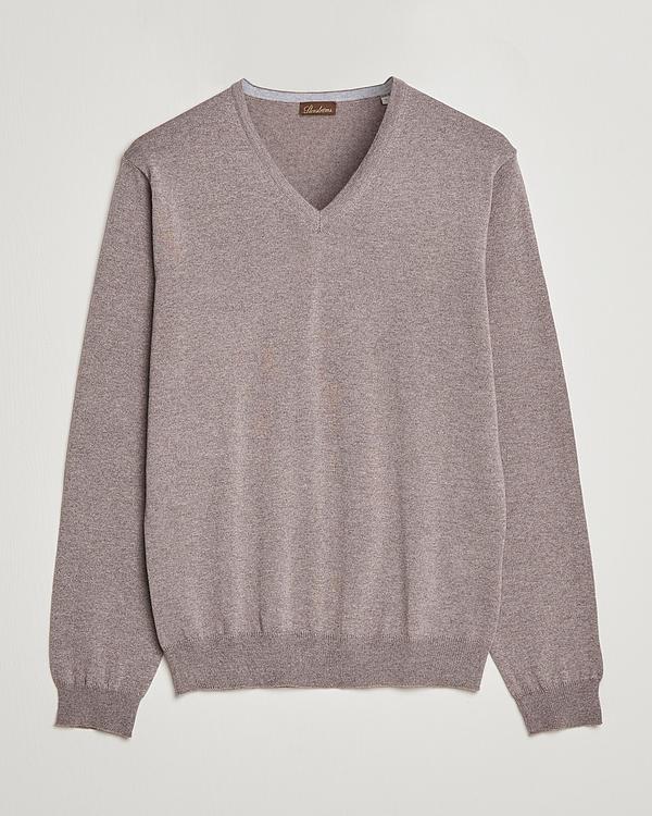 Grey v-neck sweater from Stenströms