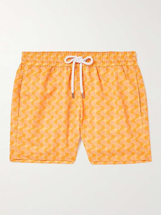 Peach swim shorts from Frescobol Carioca