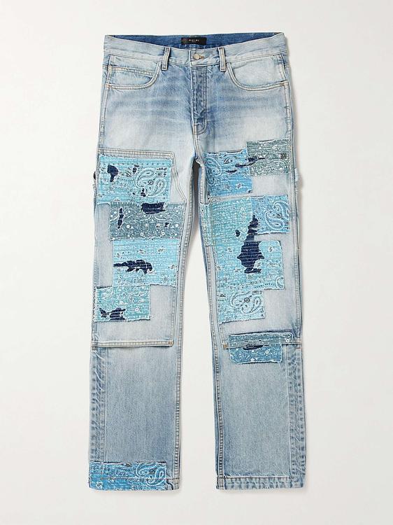 Multicolor distressed jeans from Amiri
