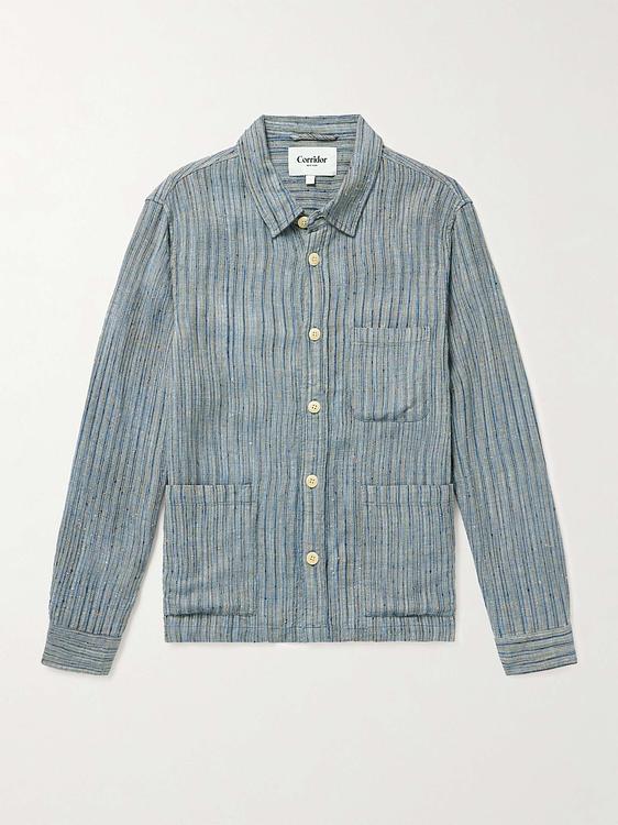 Striped grey overshirt from Corridor