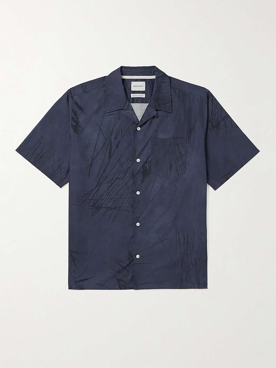 Dark grey short sleeve shirt from Norse Projects