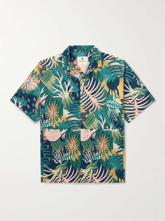 Multicolor short sleeve shirt from Snow Peak