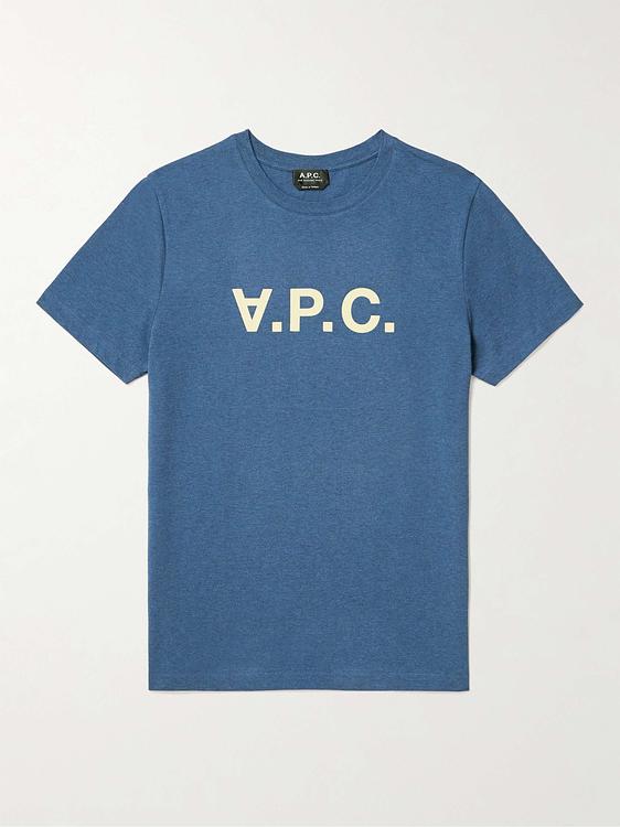 Print blue t-shirt from A.P.C