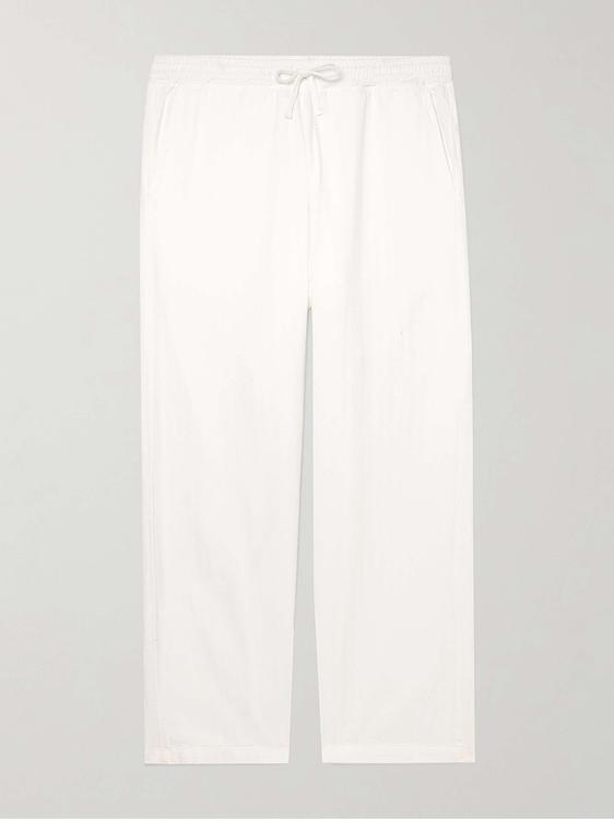 White drawstring trousers from Universal Works