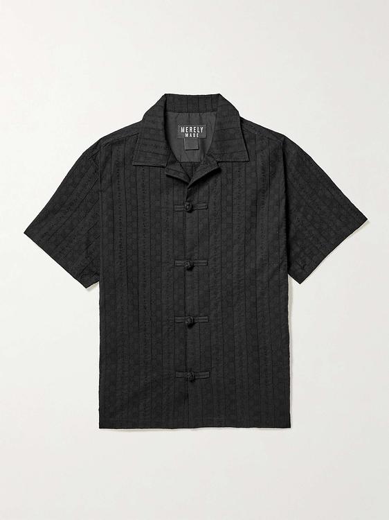 Black short sleeve shirt from Merely Made
