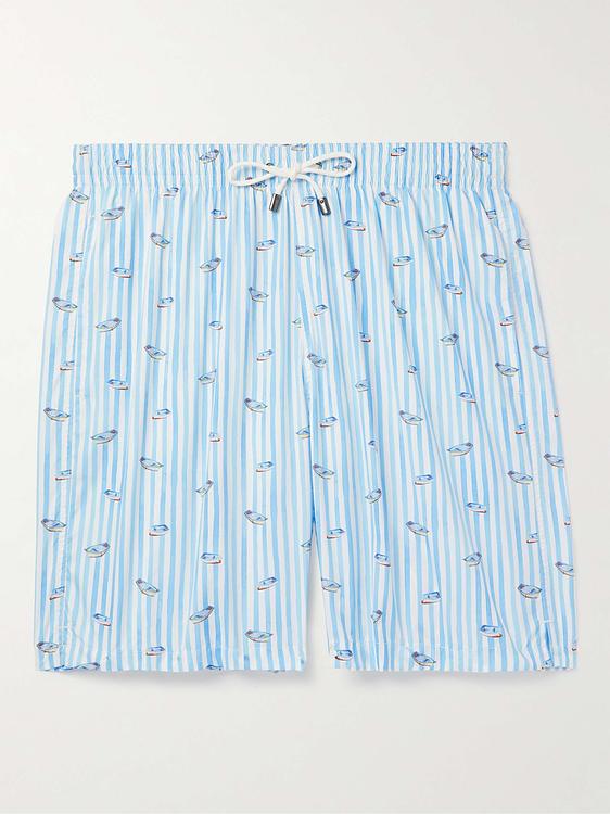 Light blue swim shorts from Canali