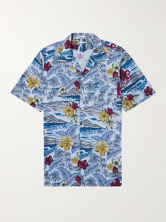 Light blue short sleeve shirt from Massimo Alba