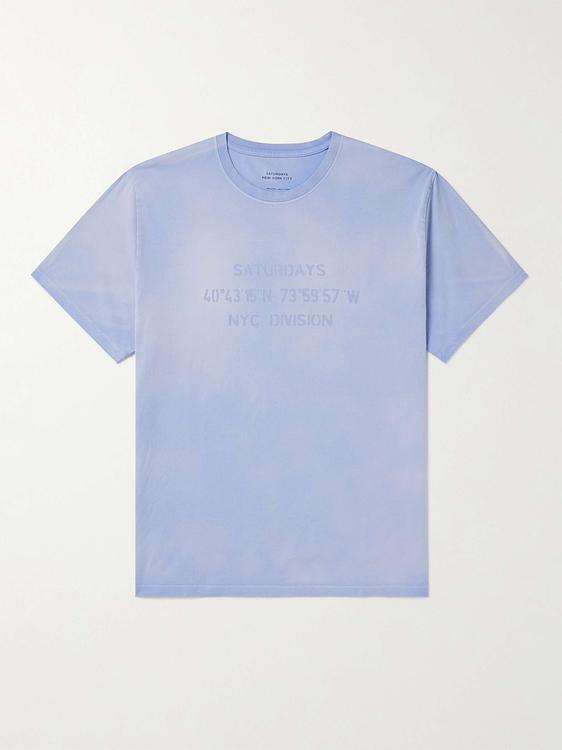 Print light blue t-shirt from Saturdays Nyc