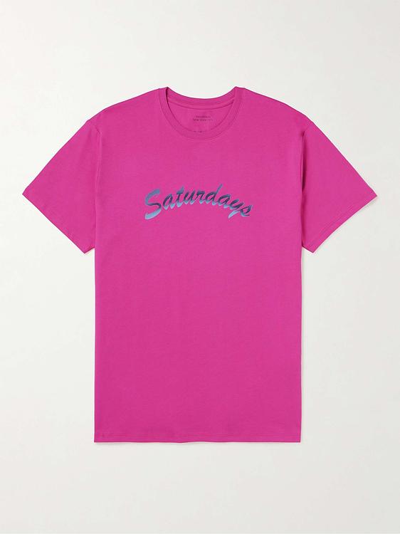 Print pink t-shirt from Saturdays Nyc