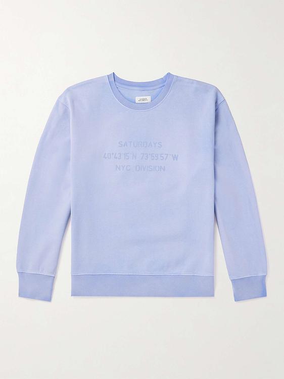 Print light blue sweatshirt from Saturdays Nyc