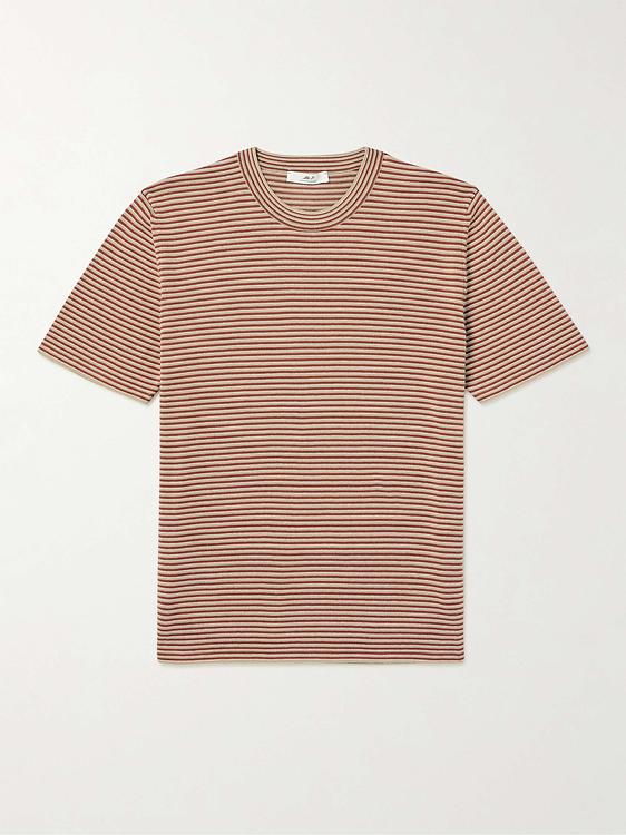 Striped beige t-shirt from Mr P.