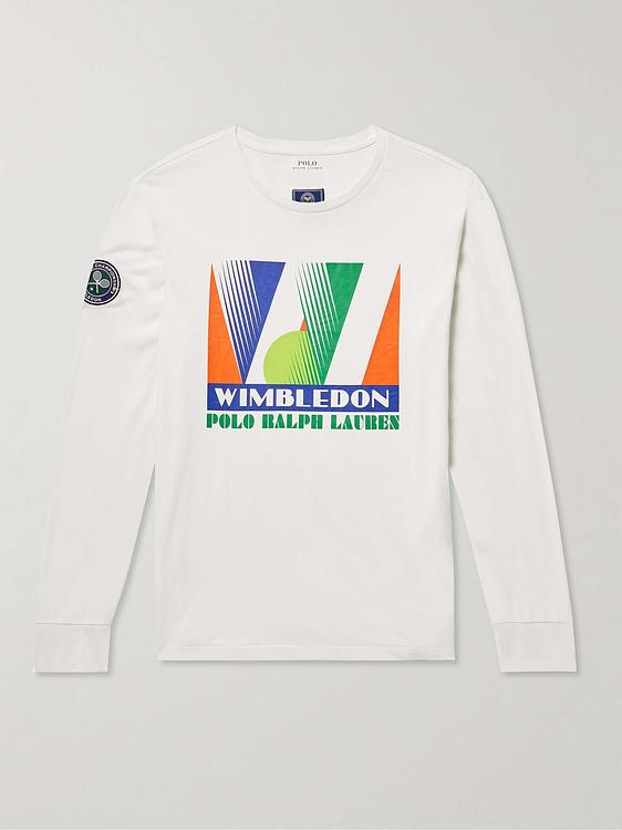 Print white long sleeve t-shirt from Polo Ralph Lauren