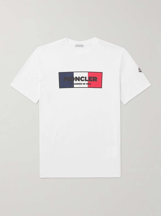 Print white t-shirt from Moncler