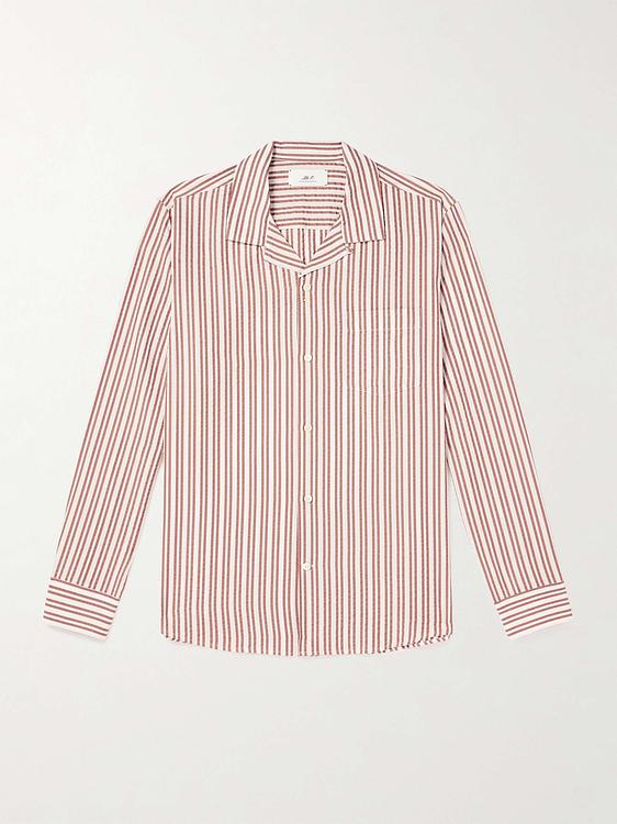 Striped light pink casual shirt from Mr P.