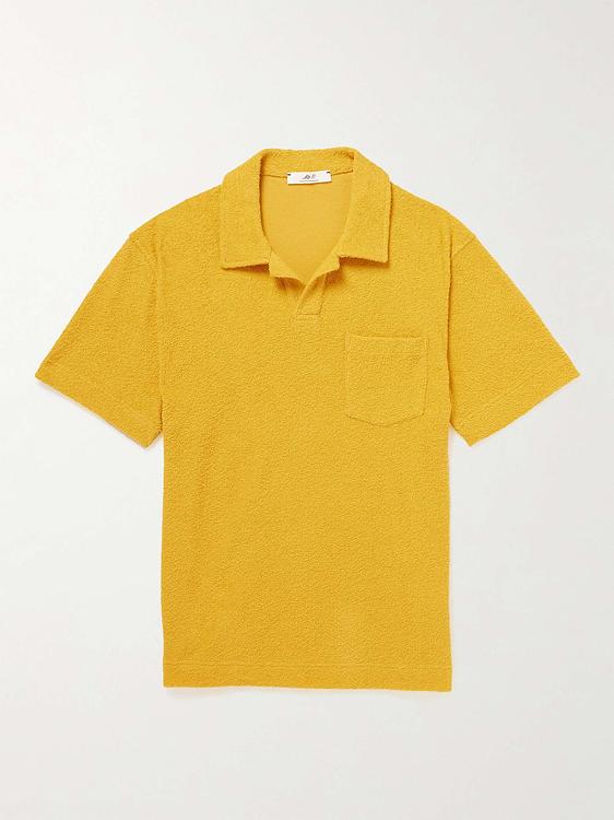 Yellow short sleeve polo shirt from Mr P.