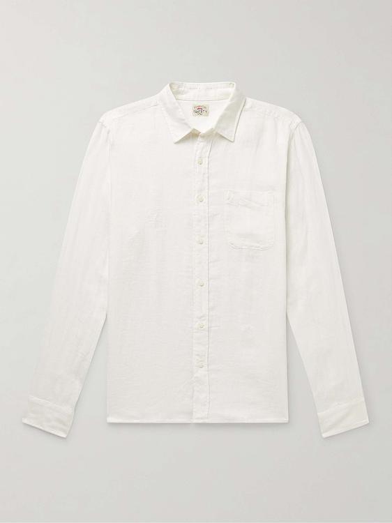 White casual shirt from Faherty
