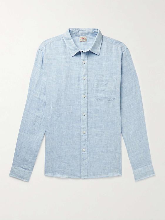 Light blue casual shirt from Faherty