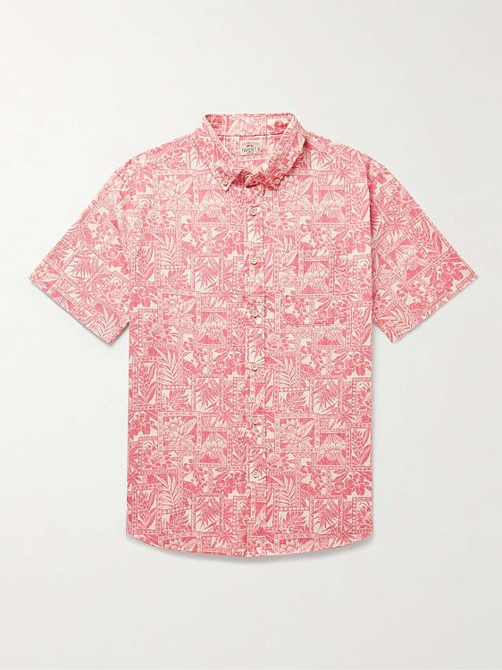 Light pink short sleeve shirt from Faherty
