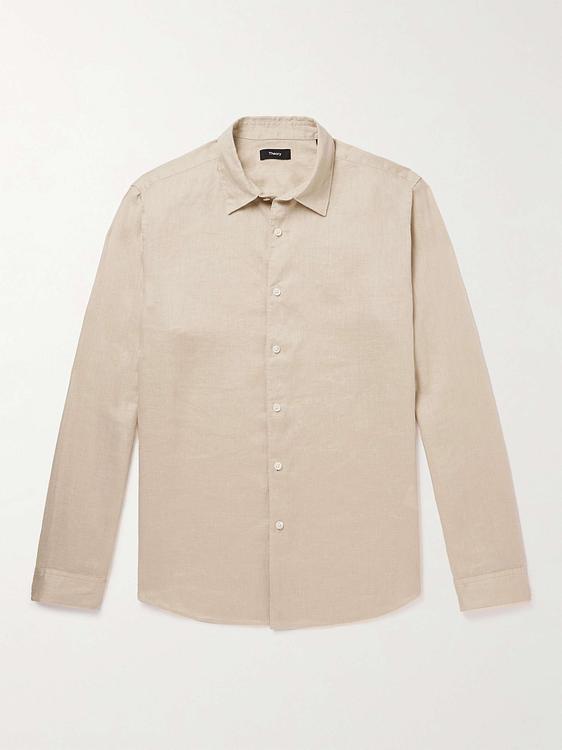 Beige casual shirt from Theory