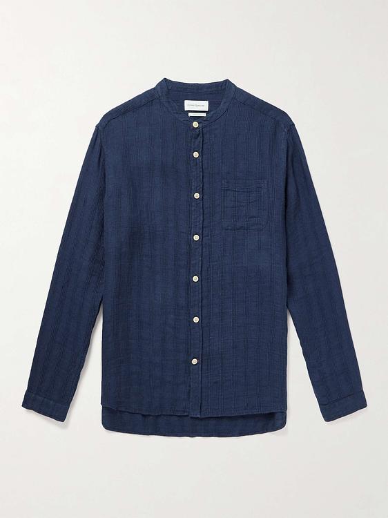 Dark blue casual shirt from Oliver Spencer