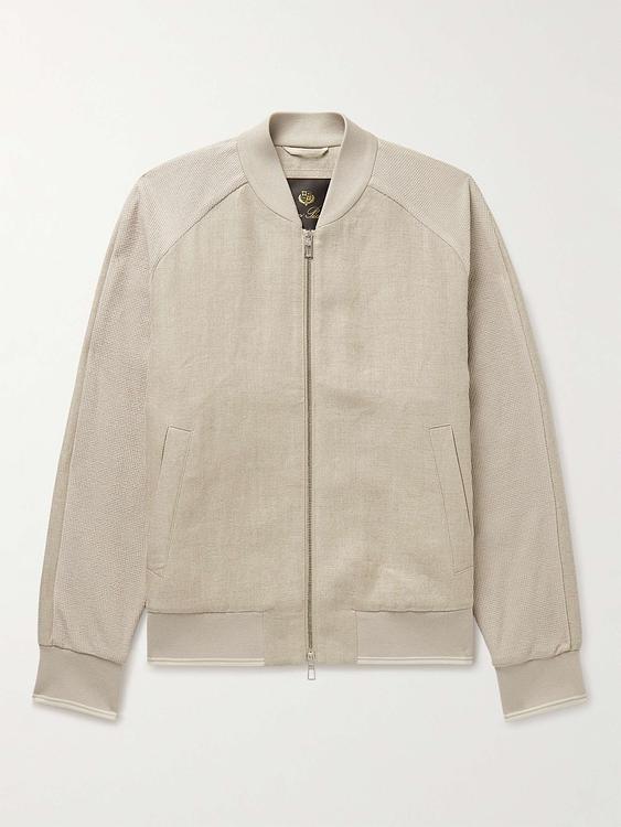 Beige bomber jacket from Loro Piana