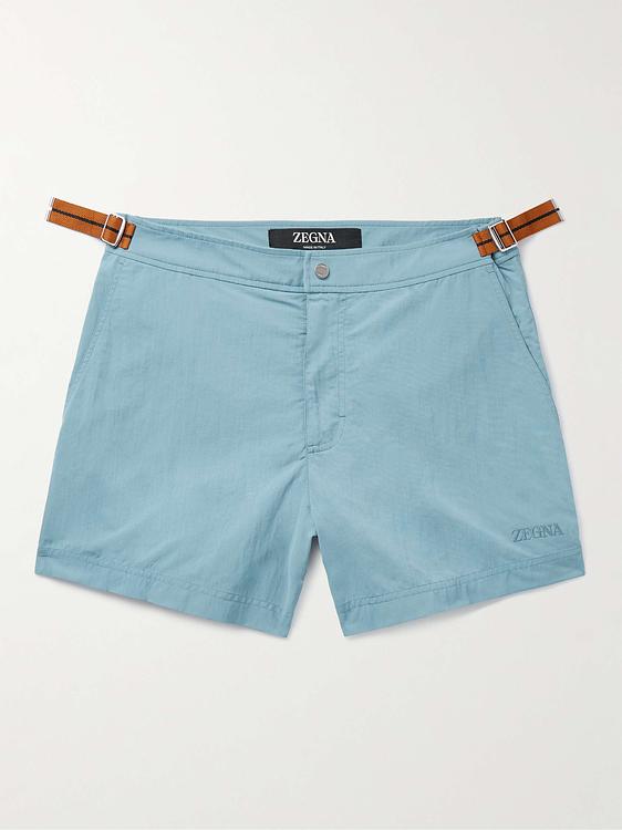 Blue swim shorts from Zegna