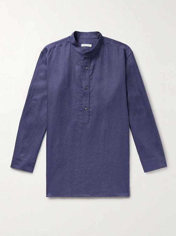 Blue casual shirt from Loro Piana