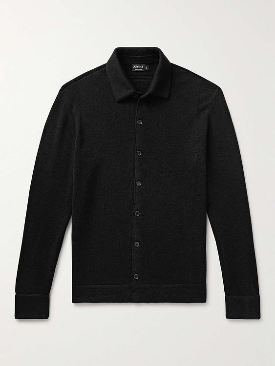 Black cashmere sweater from Zegna
