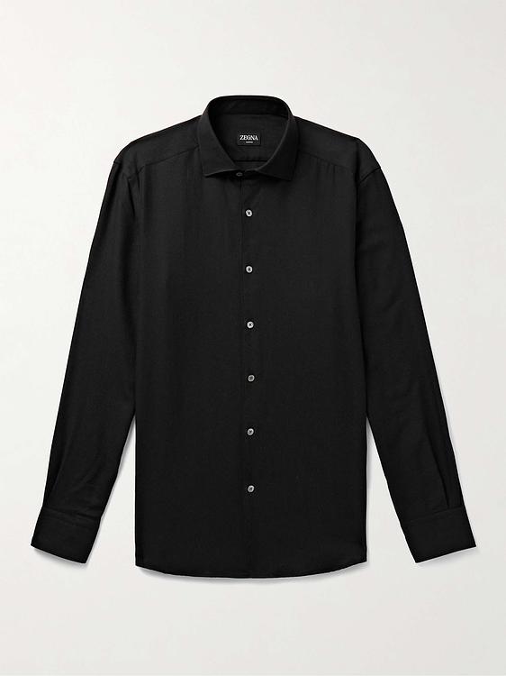 Black casual shirt from Zegna