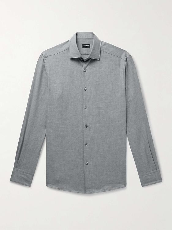 Grey casual shirt from Zegna