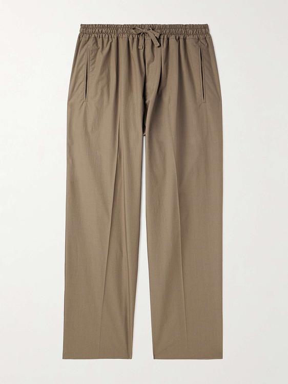 Brown drawstring trousers from Umit Benan B+