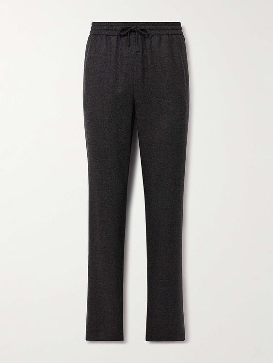 Black drawstring trousers from De Bonne Facture