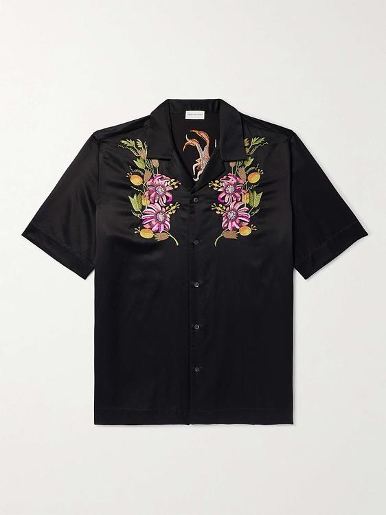 Black short sleeve shirt from Dries Van Noten